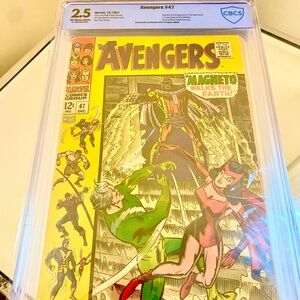 Marvel Avengers Comic Book Marvel Comic Book Magneto Marvel The Avengers #47